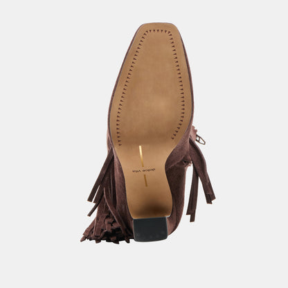 Giano Mahogany Suede Boots | Dolce Vita
