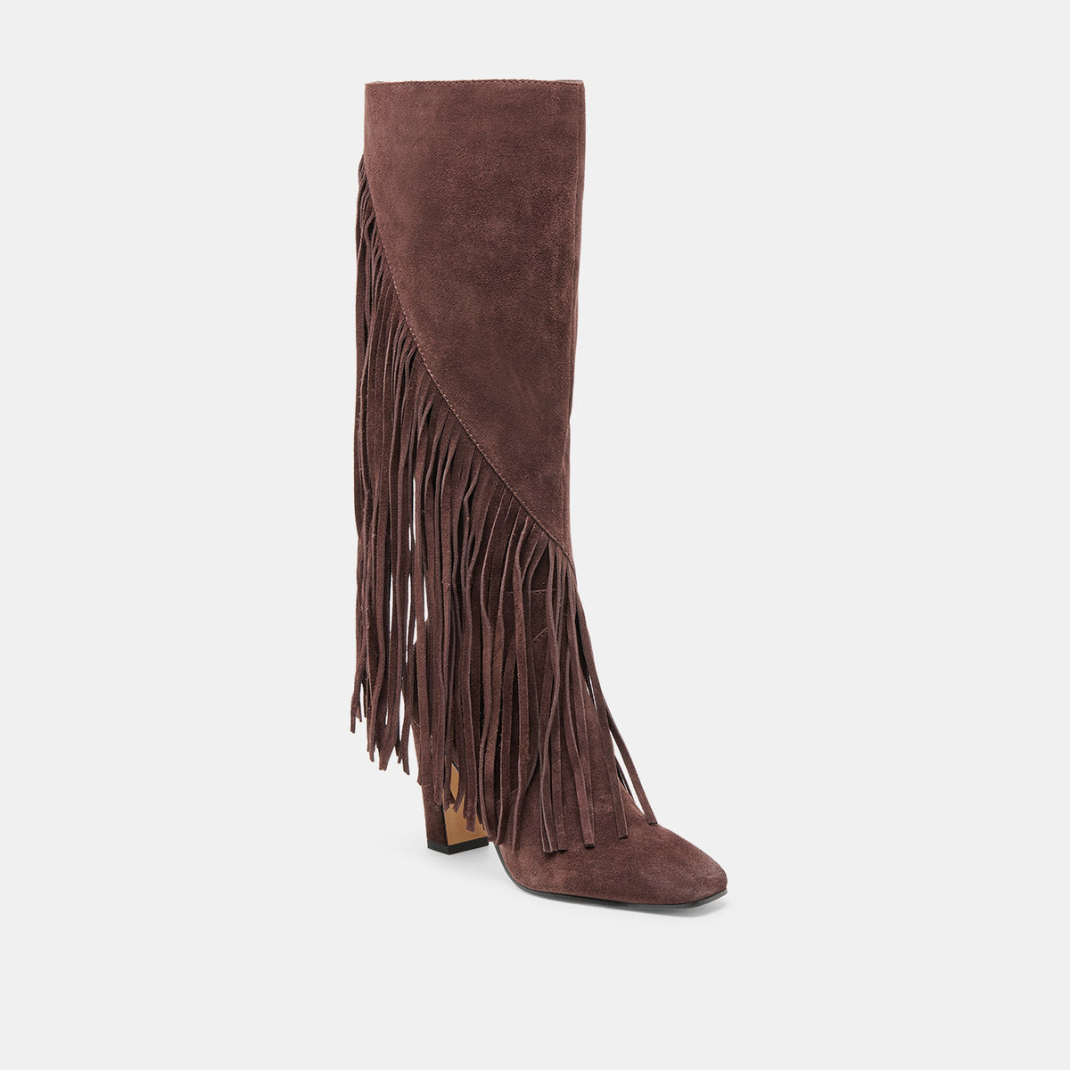 Giano Mahogany Suede Boots | Dolce Vita