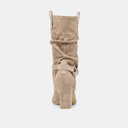 Morla Taupe Suede Boots | Dolce Vita