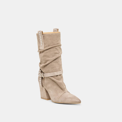 Morla Taupe Suede Boots | Dolce Vita