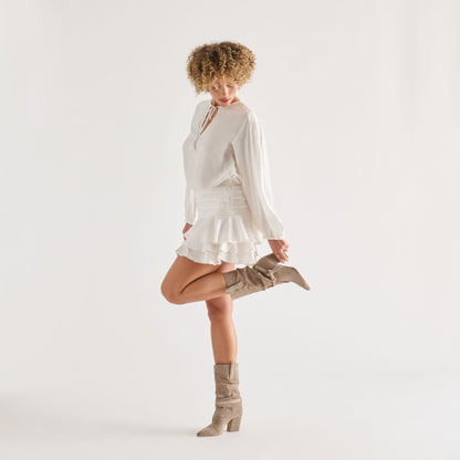 Morla Taupe Suede Boots | Dolce Vita