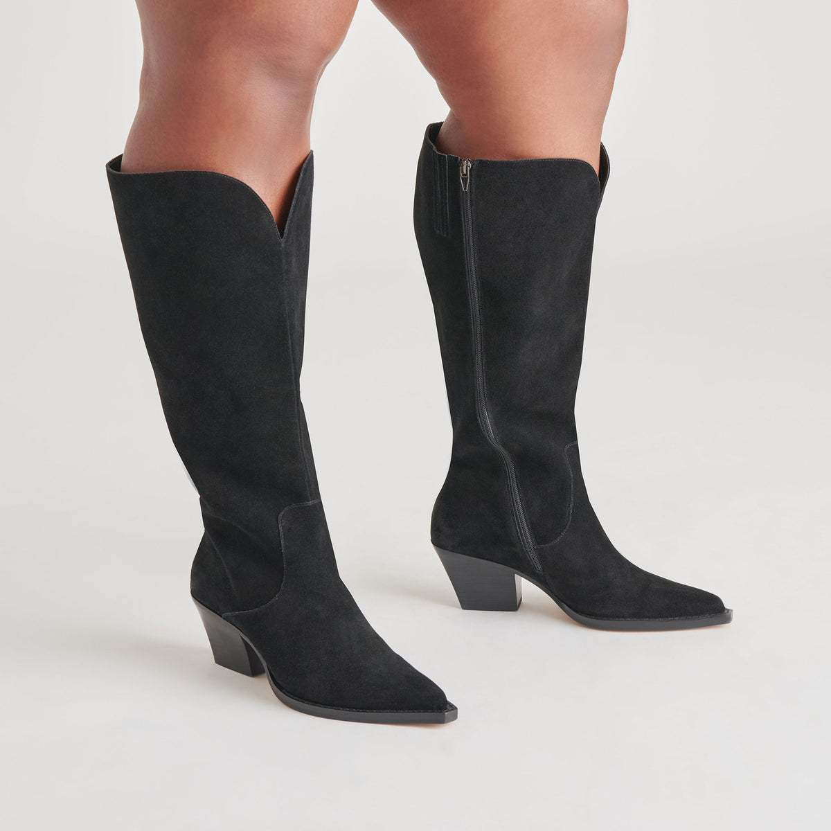 Raj Extra Wide Calf Onyx Suede Boots | Suede Wide Calf Boots
 – Dolce Vita | Dolce Vita