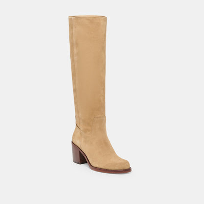 Lucyle Dk Taupe Suede Boots | Dolce Vita