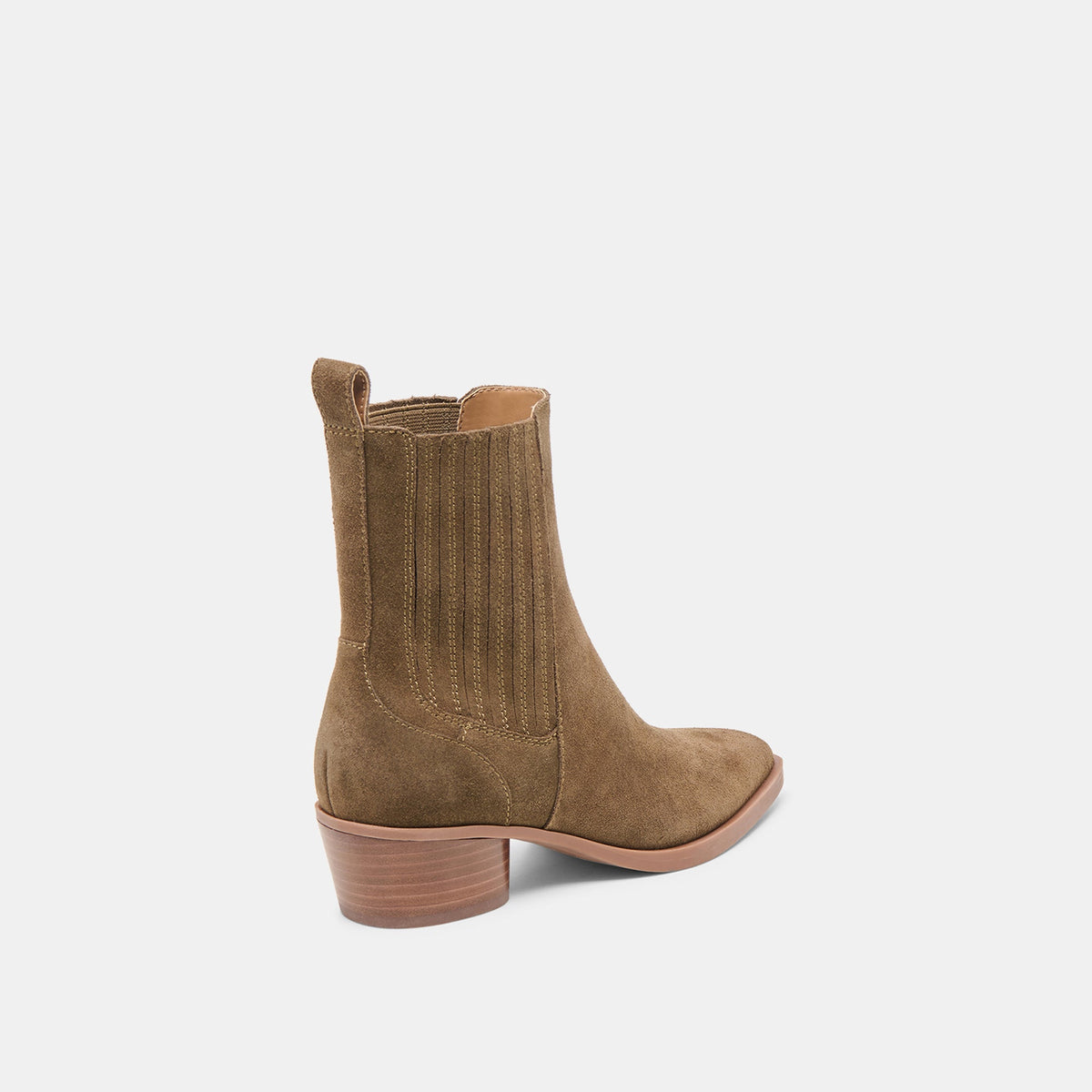 Faint H2O Waterproof Olive Suede Booties | Dolce Vita