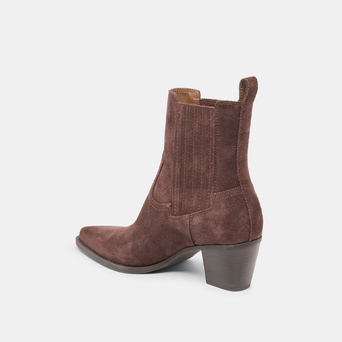 Slim Mahogany Suede Booties | Dolce Vita