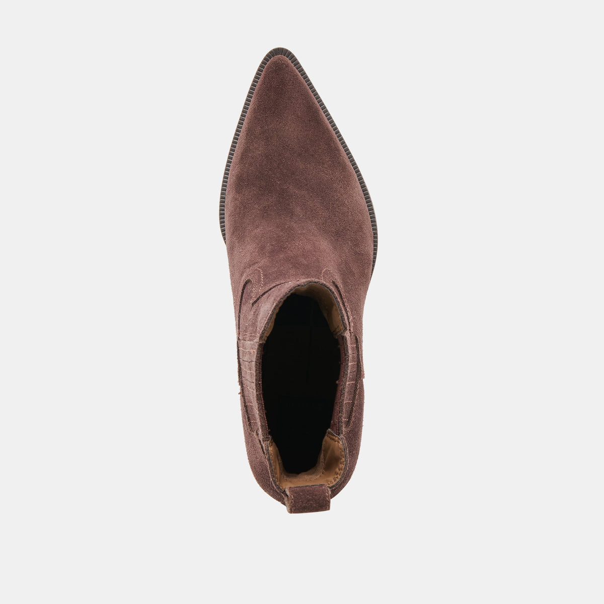 Slim Mahogany Suede Booties | Dolce Vita