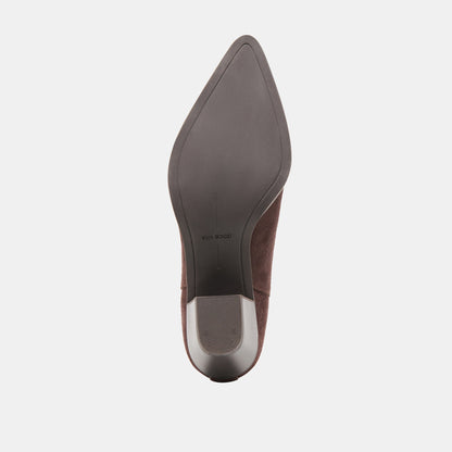 Slim Mahogany Suede Booties | Dolce Vita