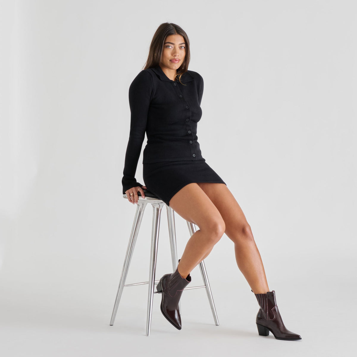 Slim Mulberry Crinkle Patent Booties | Dolce Vita