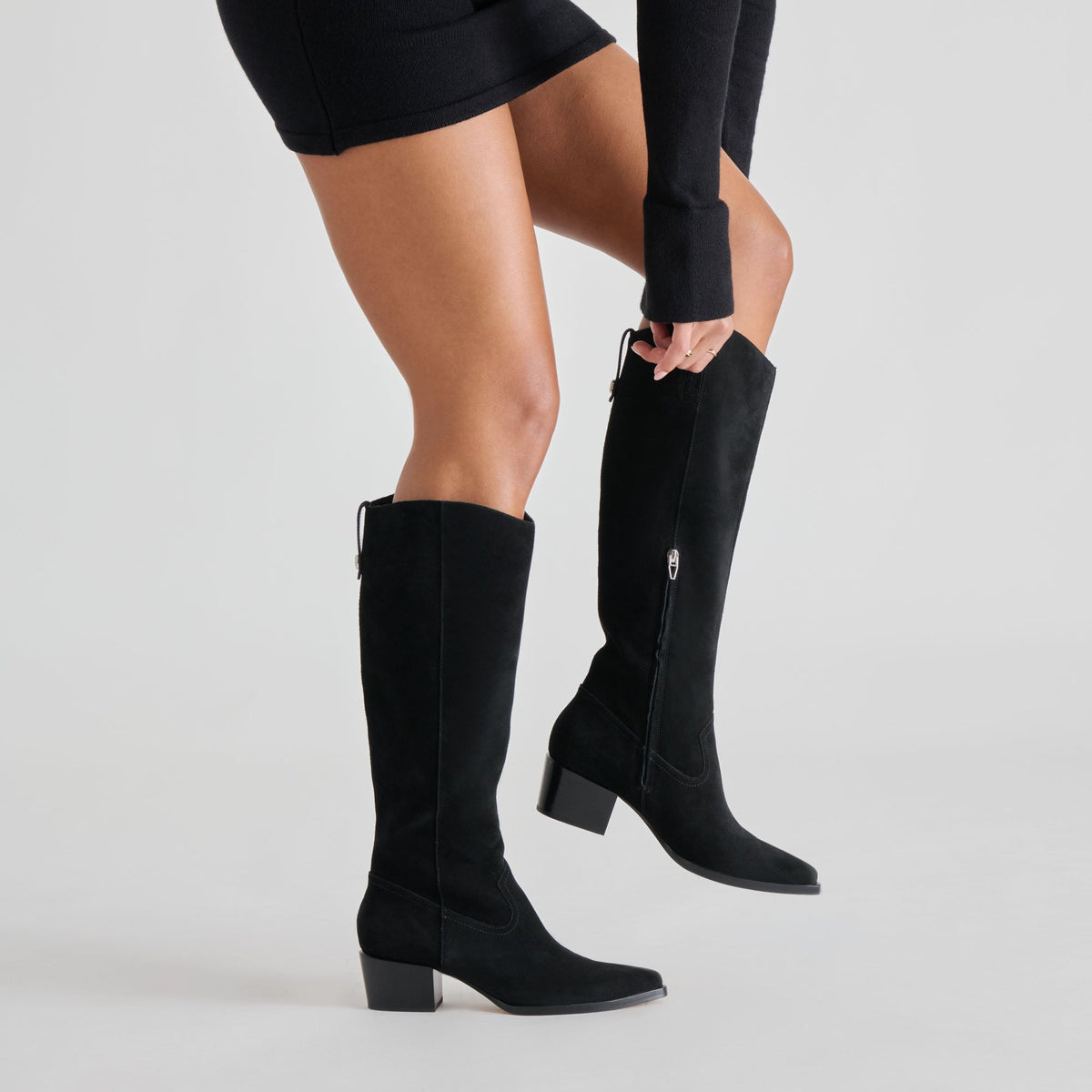 Virona H2O Waterproof Onyx Suede Boots | Dolce Vita