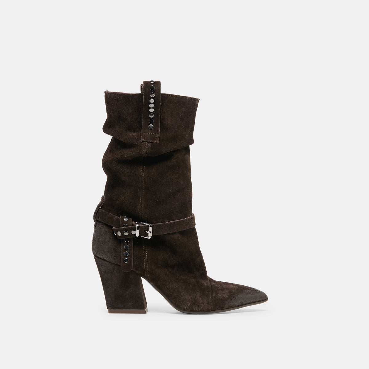 Morla Dk Brown Suede Boots | Dolce Vita