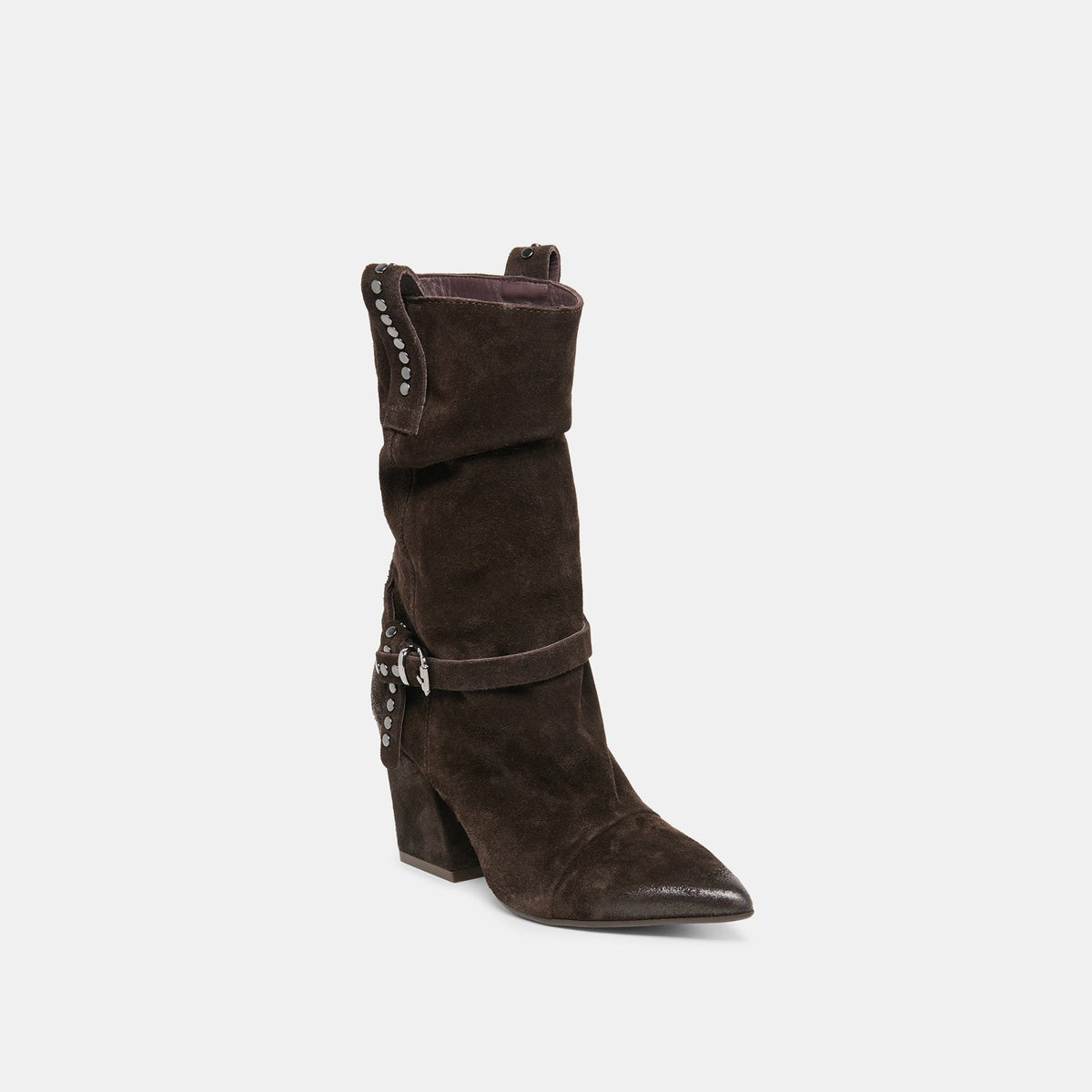 Morla Dk Brown Suede Boots | Dolce Vita