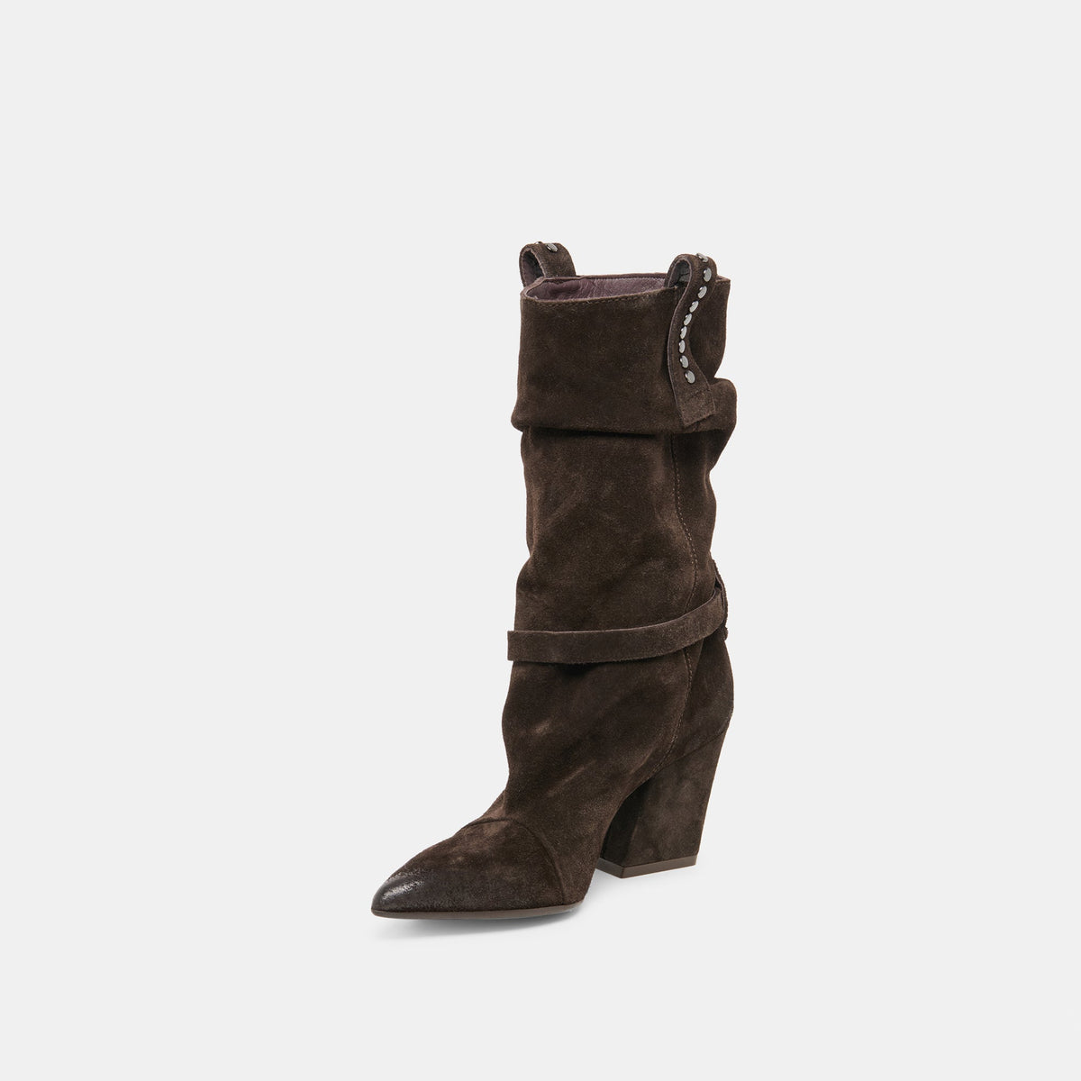 Morla Dk Brown Suede Boots | Dolce Vita