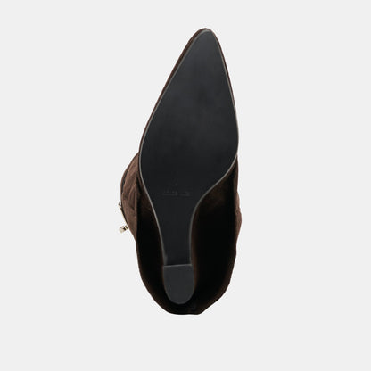 Aggy Dk Brown Suede Boots | Dolce Vita