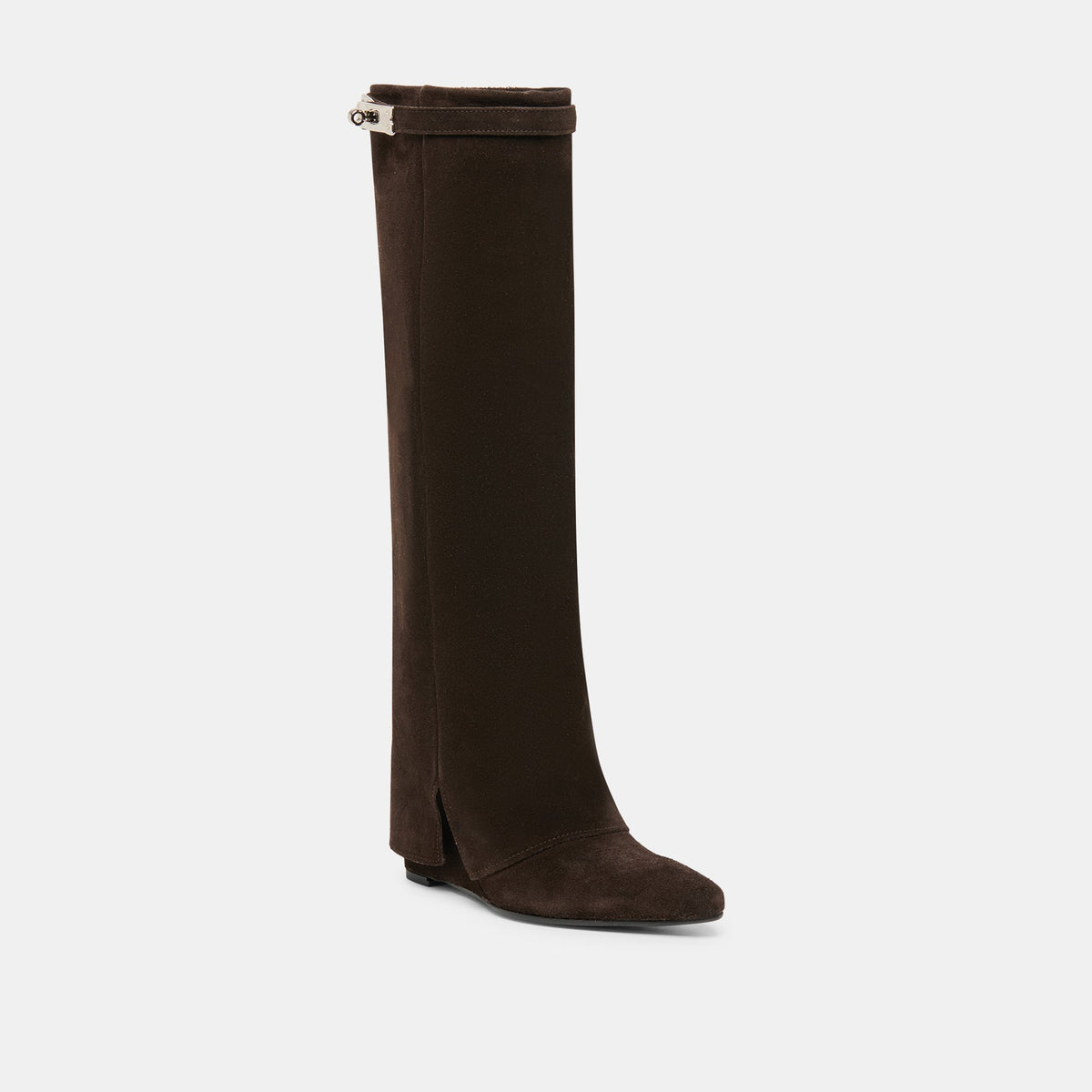 Aggy Dk Brown Suede Boots | Dolce Vita