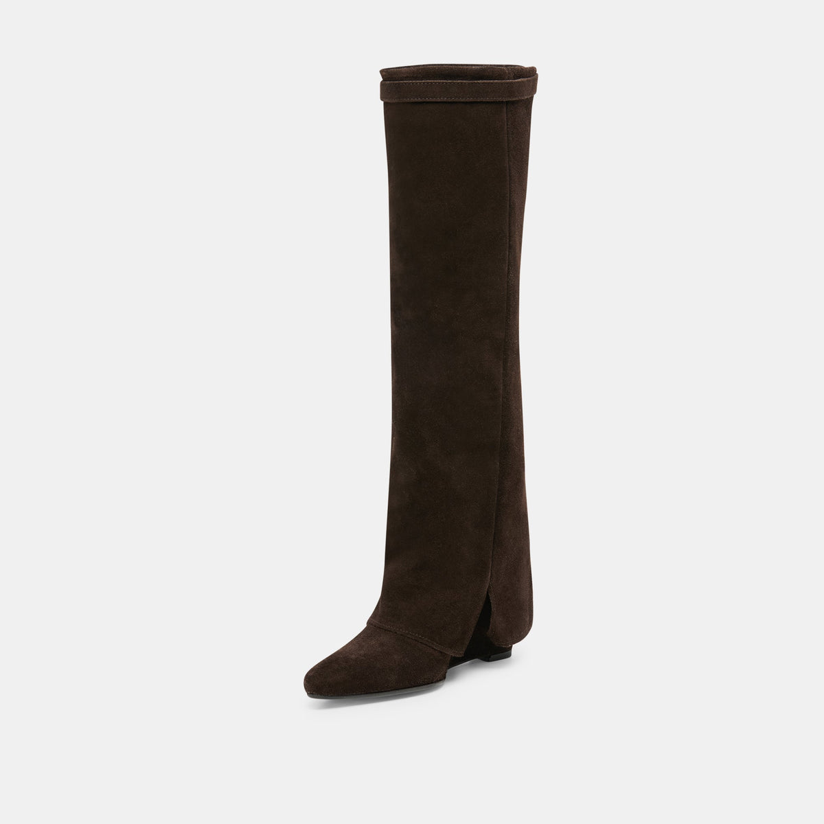 Aggy Dk Brown Suede Boots | Dolce Vita