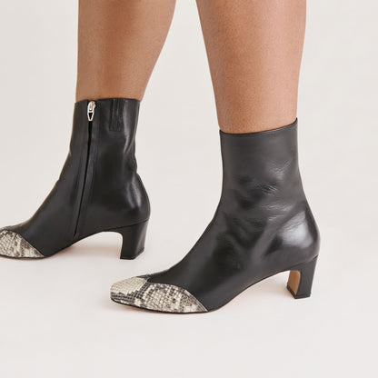 Anika Black Multi Leather Boots | Dolce Vita