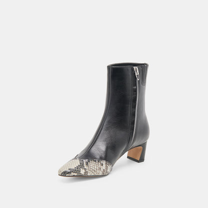 Anika Black Multi Leather Boots | Dolce Vita
