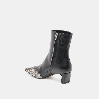 Anika Black Multi Leather Boots | Dolce Vita