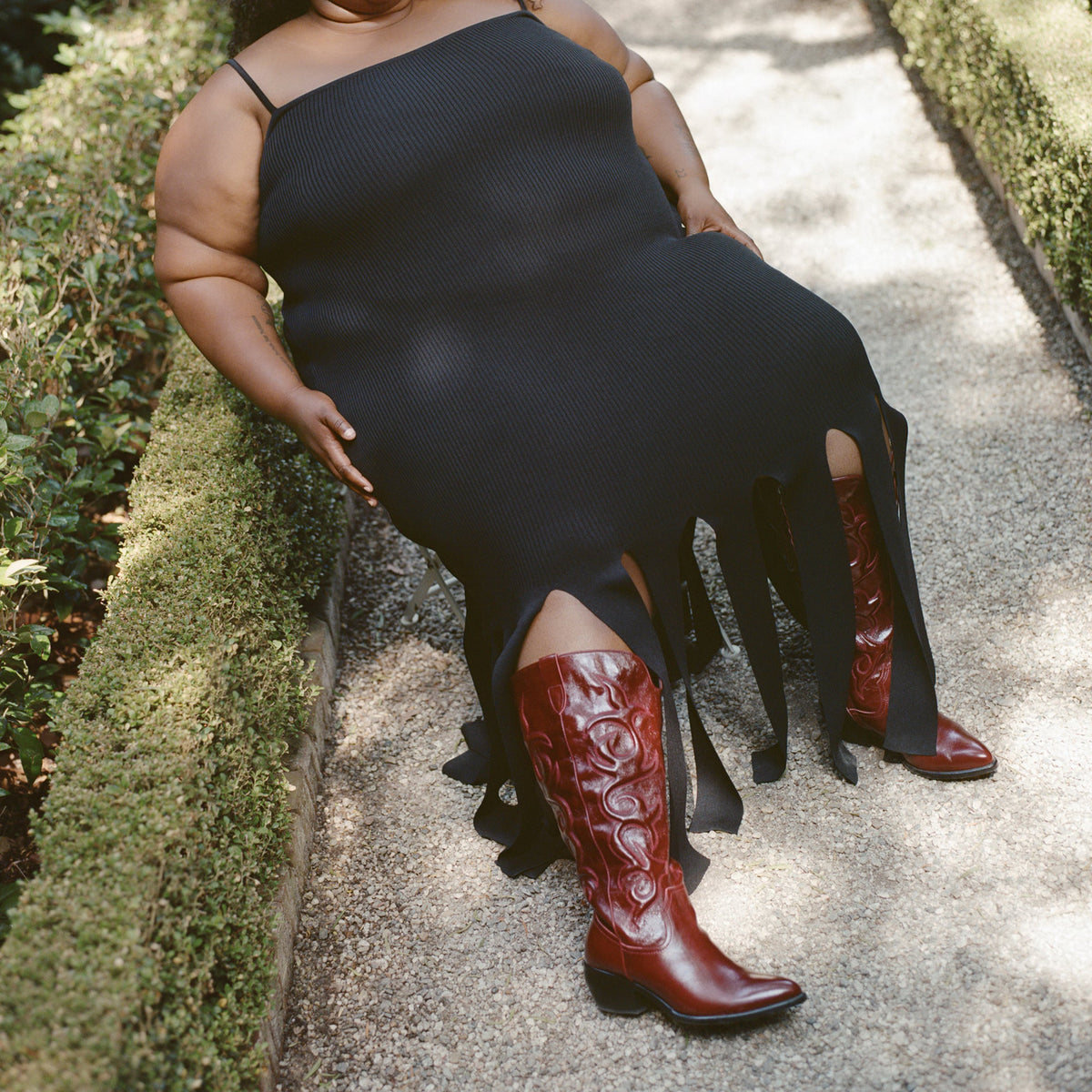 Mirla Oxblood Leather Extra Wide Calf Boots | Dolce Vita