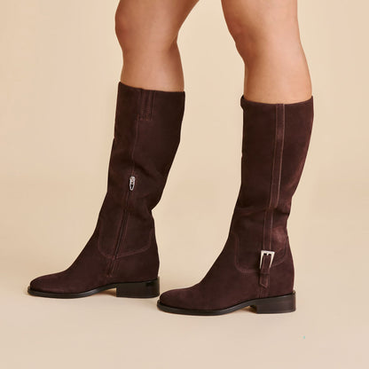 Kilian H2O Waterproof Mahogany Suede Boots | Dolce Vita