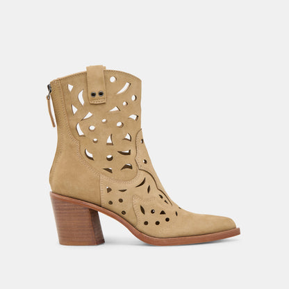 Zenobi Dk Taupe Suede Booties | Dolce Vita