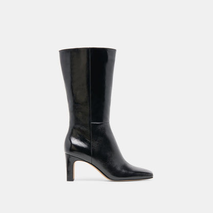 Riggs Black Leather Boots | Dolce Vita