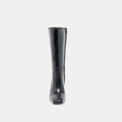 Riggs Black Leather Boots | Dolce Vita