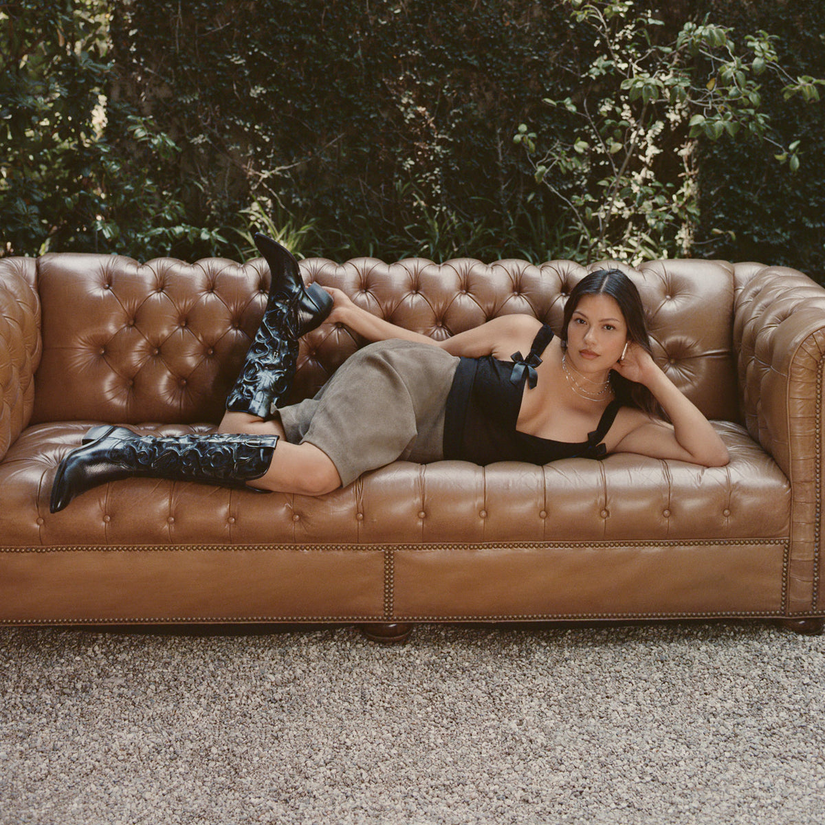 Mirla Black Leather Boots | Dolce Vita