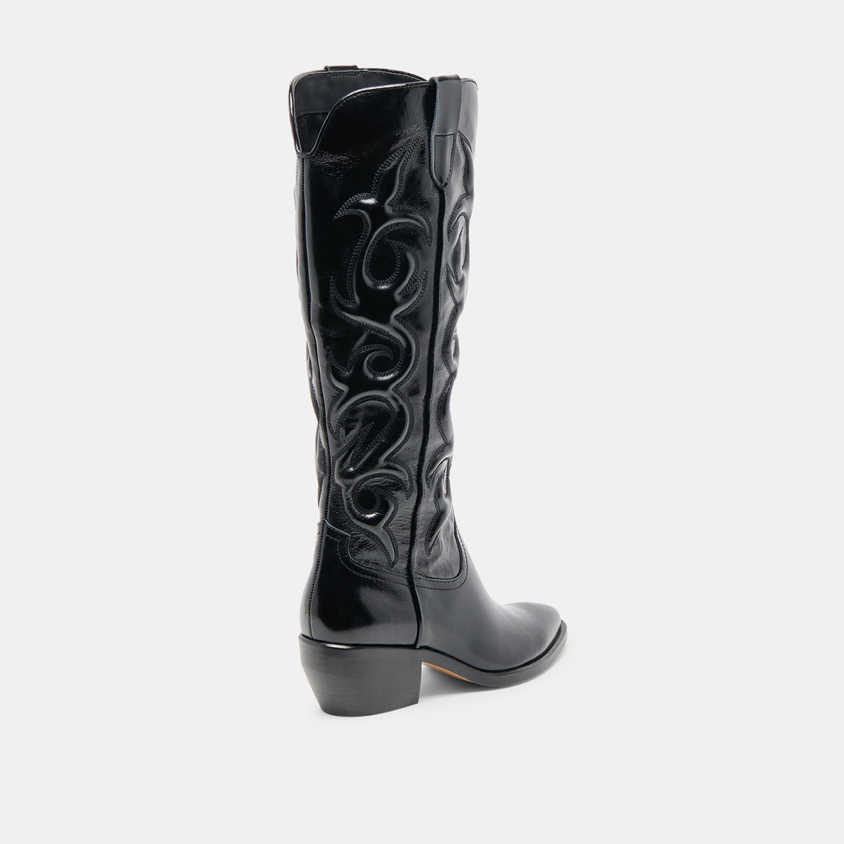 Mirla Black Leather Boots | Dolce Vita