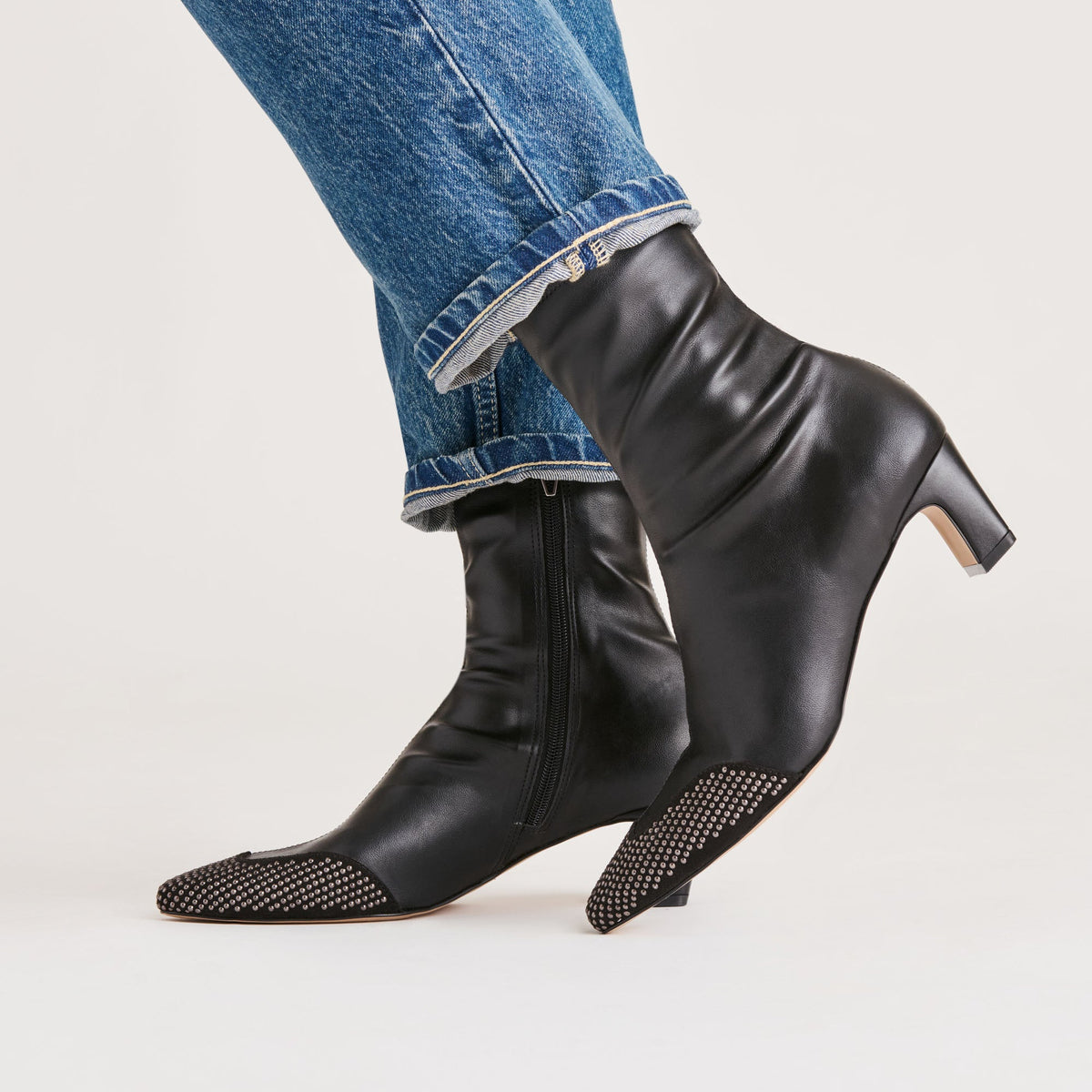 Anika Stud Black Stella Boots | Dolce Vita