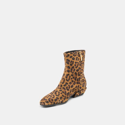 Joanie Leopard Printed Suede Booties | Dolce Vita