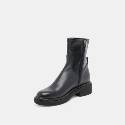 Simaya H2O Wide Black Leather Boots | Dolce Vita