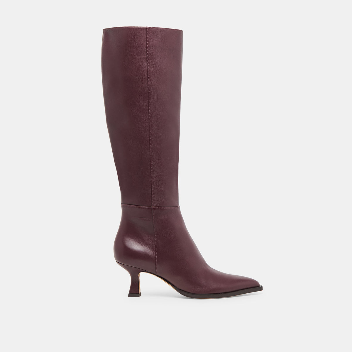 Auggie Wine Leather Boots | Dolce Vita