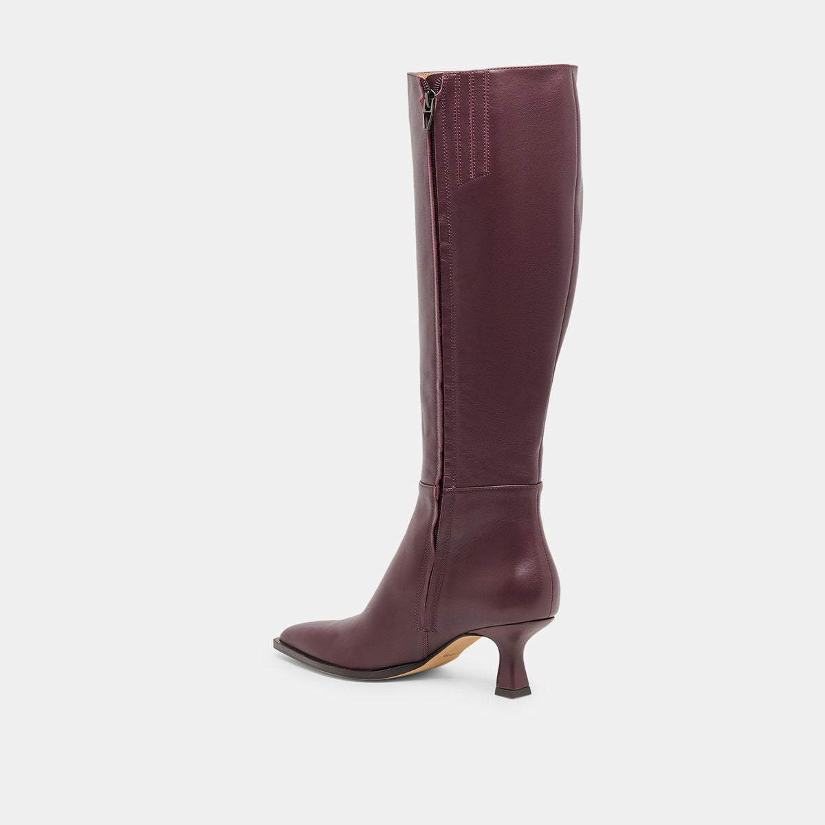 Auggie Wine Leather Boots | Dolce Vita