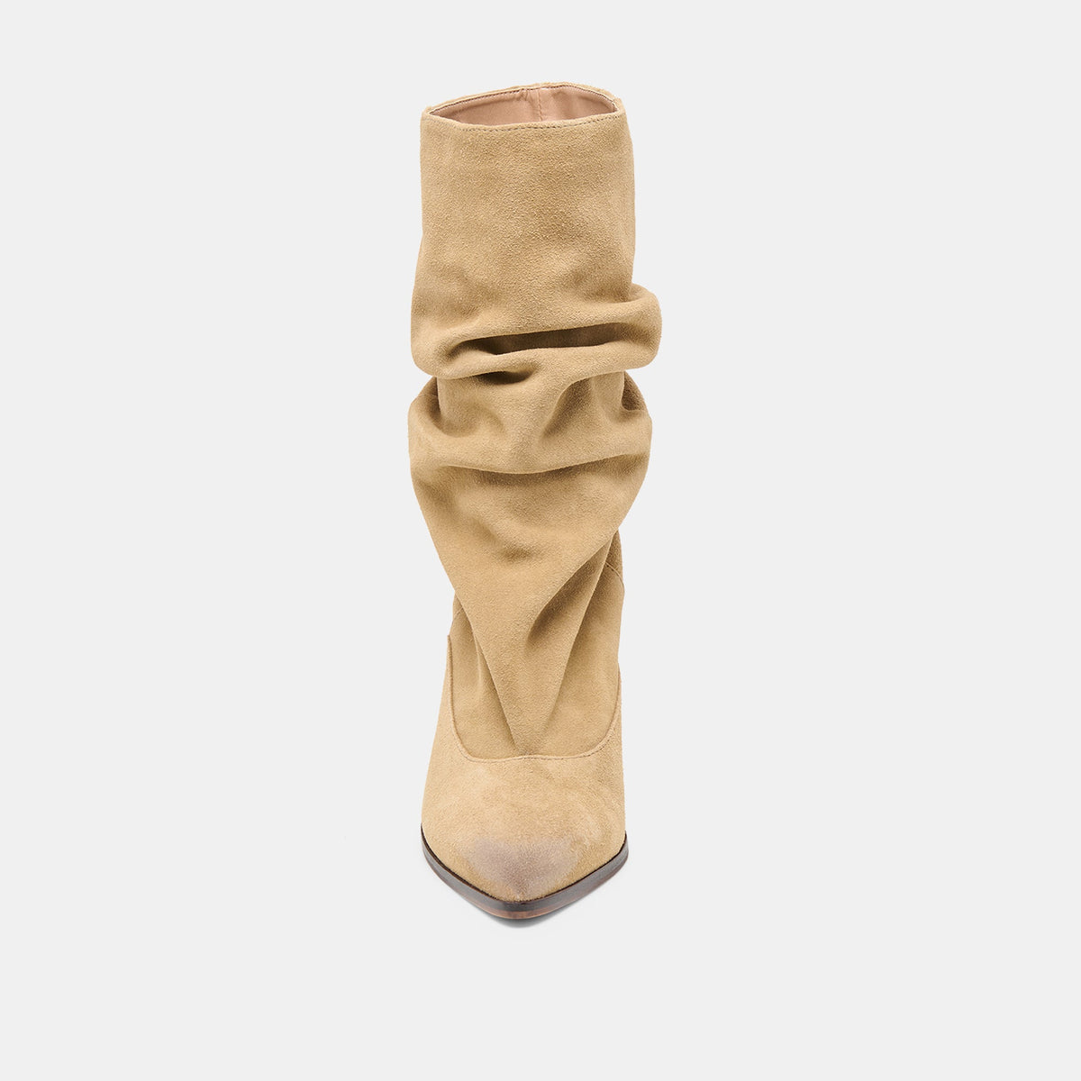 Talina Dk Taupe Suede Wide Calf Boots | Dolce Vita