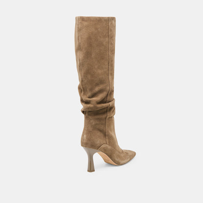 Lousa Olive Suede Boots | Dolce Vita