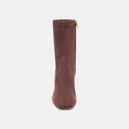 Roan Mahogany Stella Suede Boots | Dolce Vita