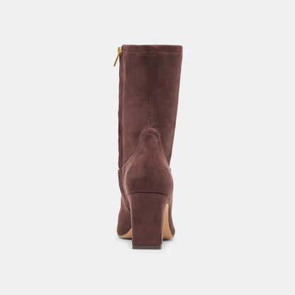 Roan Mahogany Stella Suede Boots | Dolce Vita