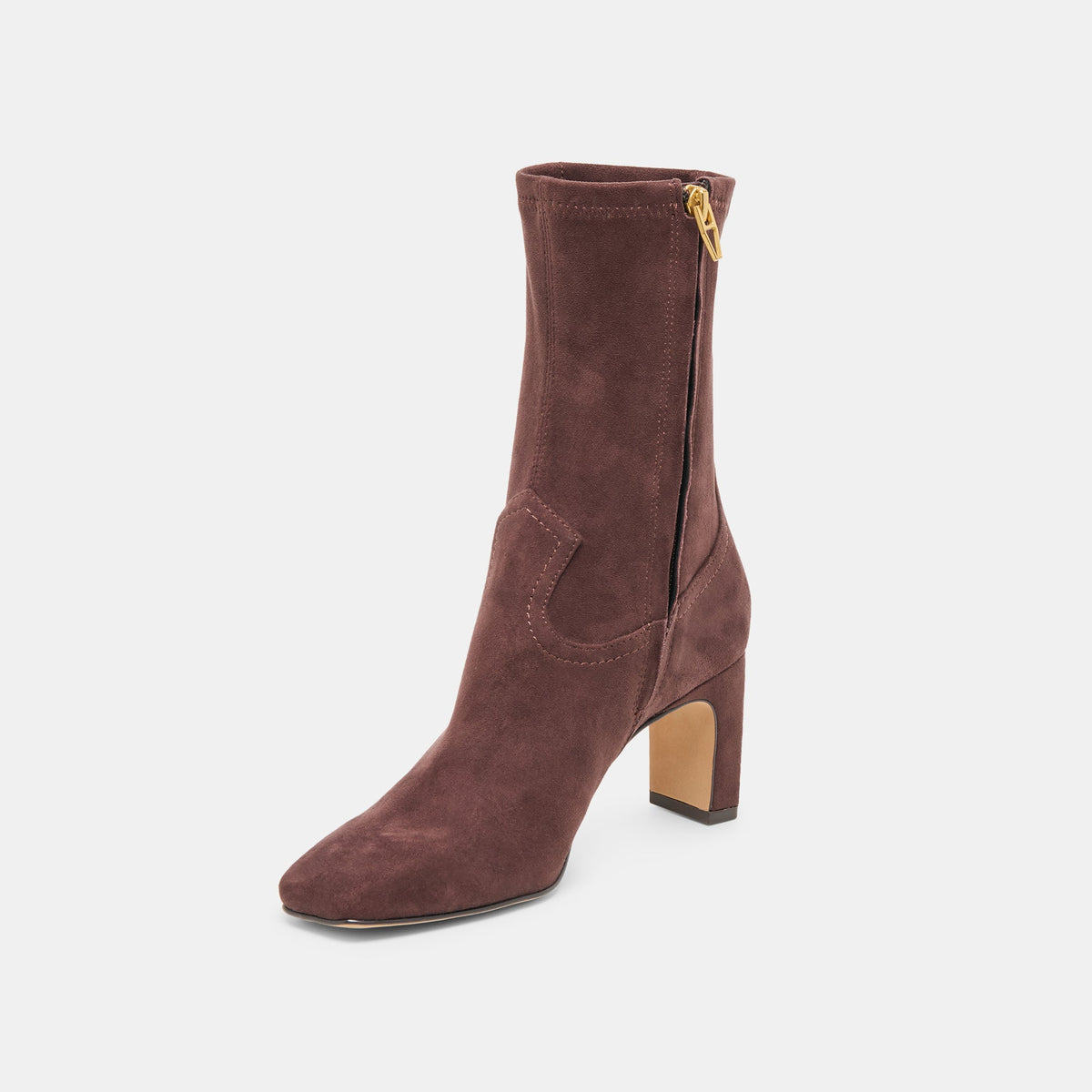 Roan Mahogany Stella Suede Boots | Dolce Vita