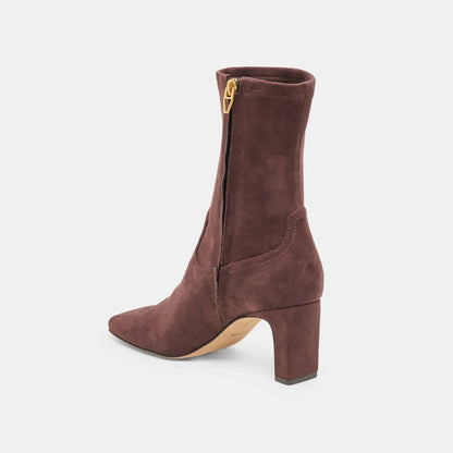 Roan Mahogany Stella Suede Boots | Dolce Vita