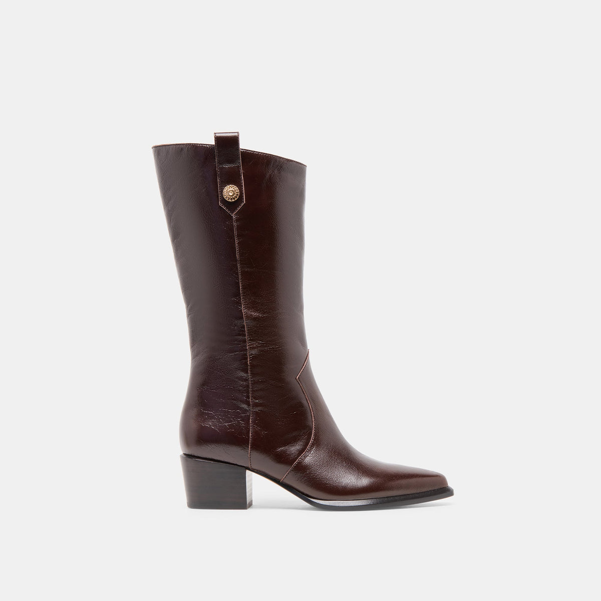 Vern Chocolate Leather Boots | Dolce Vita
