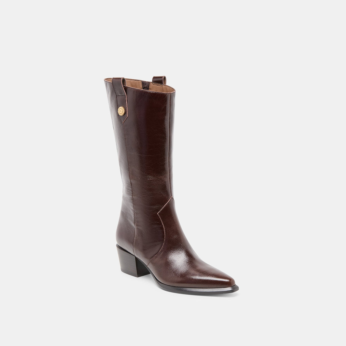 Vern Chocolate Leather Boots | Dolce Vita