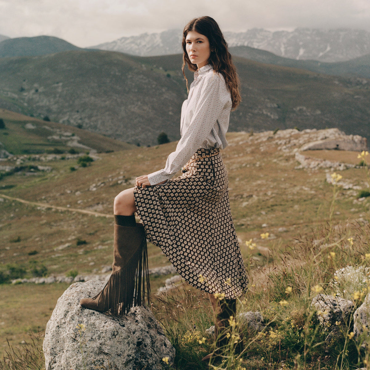 Giano Olive Suede Boots | Dolce Vita