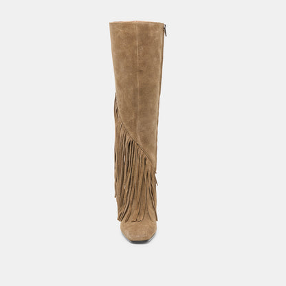 Giano Olive Suede Boots | Dolce Vita