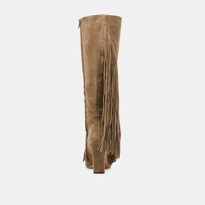 Giano Olive Suede Boots | Dolce Vita