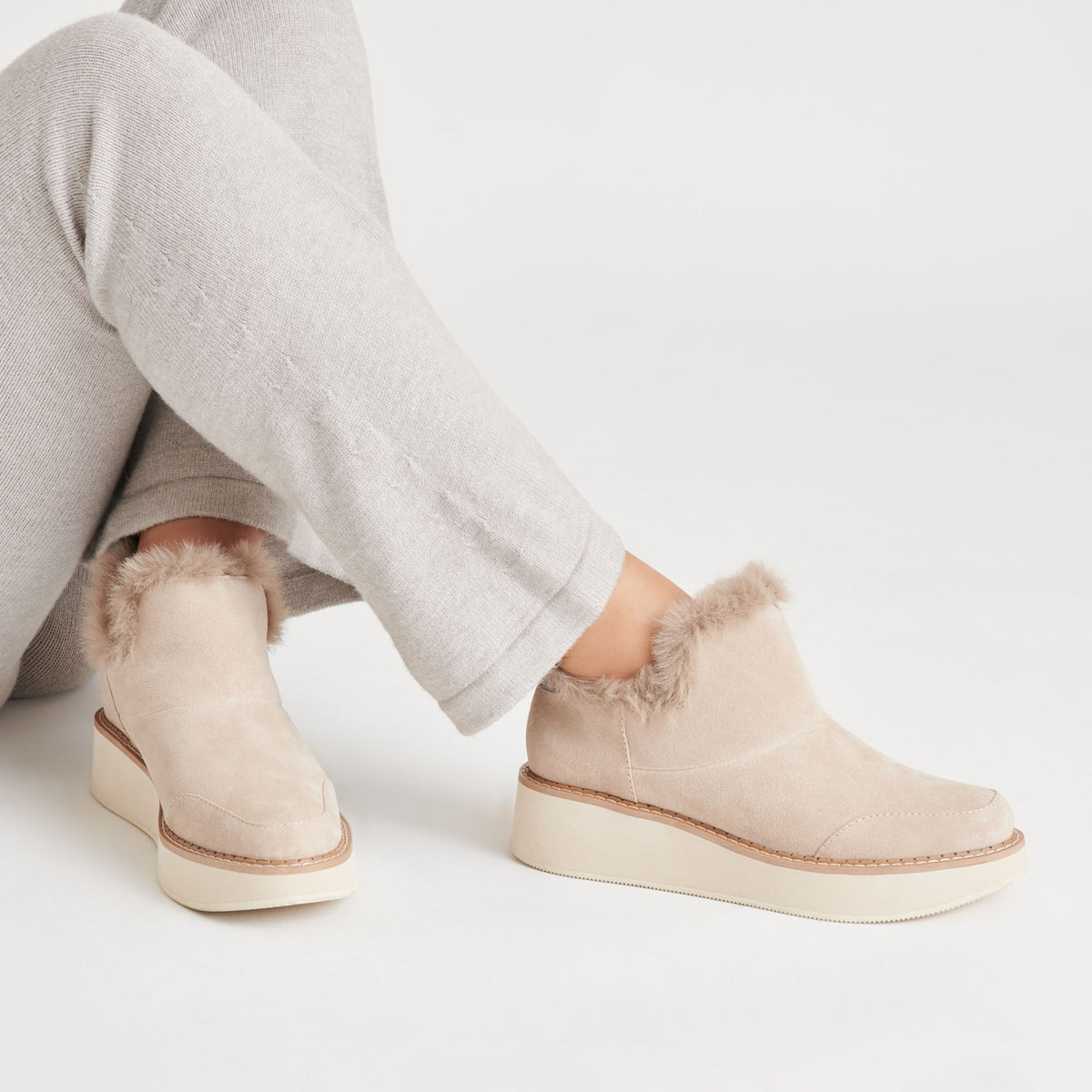 ARDY PLUSH H2O BOOTIES TAUPE SUEDE
 – Dolce Vita | Dolce Vita