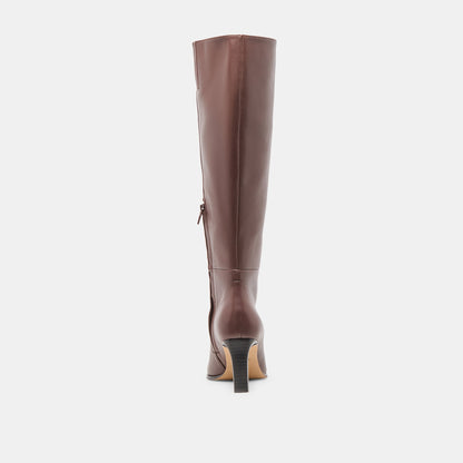 Emmi Chocolate Leather Boots | Dolce Vita