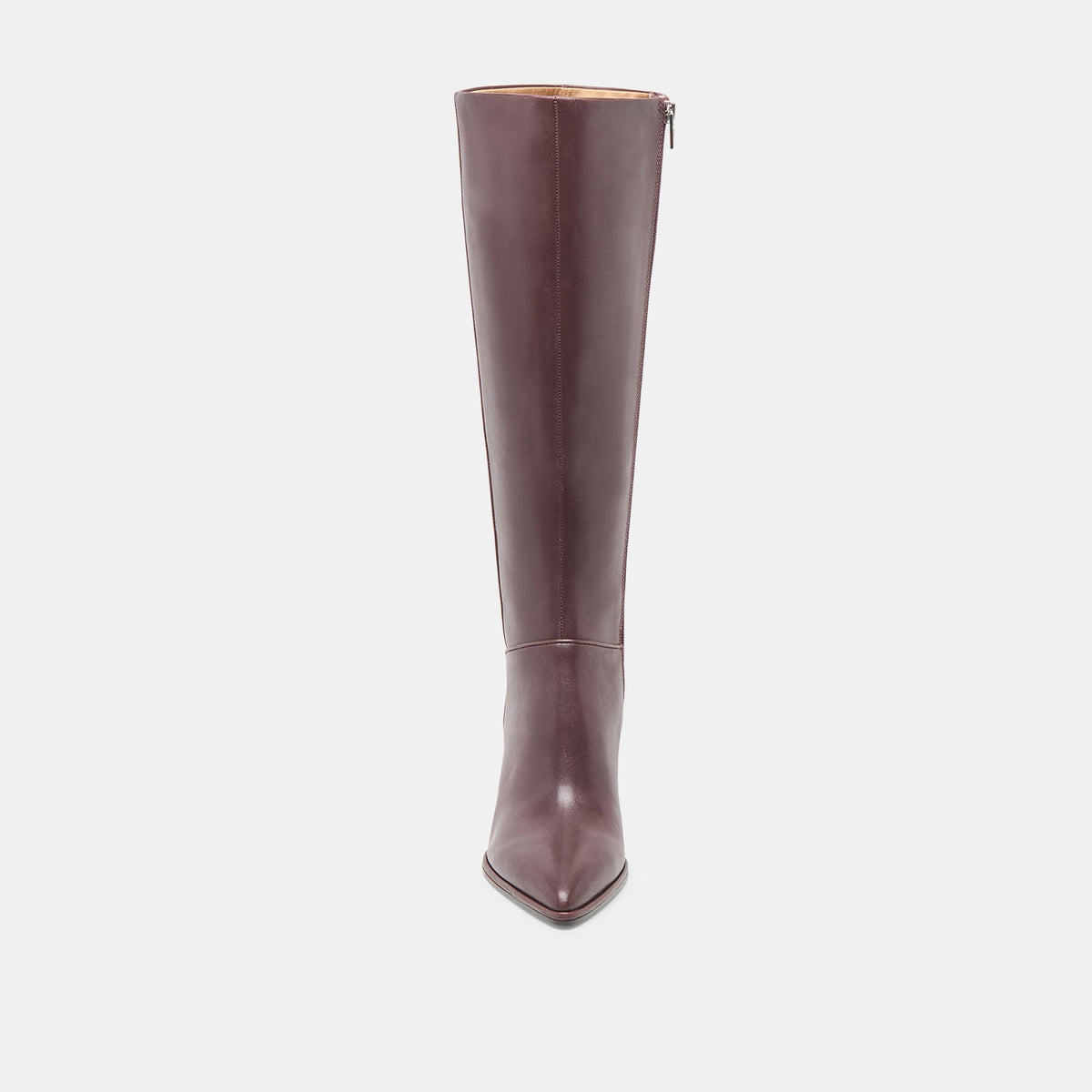 Aldy Mulberry Leather Wide Calf Boots | Dolce Vita