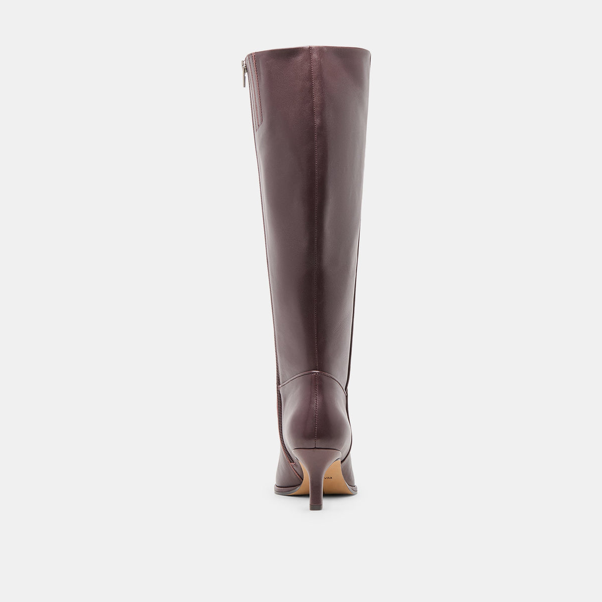 Aldy Mulberry Leather Wide Calf Boots | Dolce Vita