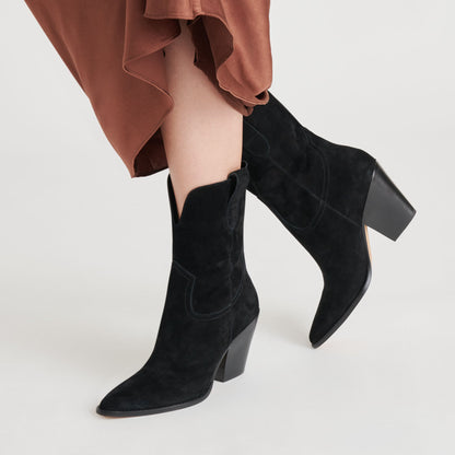 JESSEY BOOTS ONYX SUEDE
 – Dolce Vita | Dolce Vita